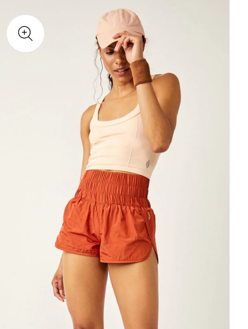 Free People Movement Rust Orange "The Way Home Shorts"